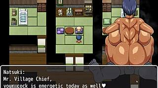 Tanned Girl Natsuki Hentai Game Ep 21 Stranger Outdoor Massive Facial Cumshot