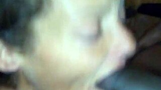 Cum in throat and facial for a naughty slut