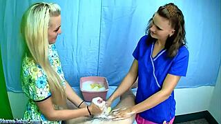 Hey, wanna join Casey and JC Simpson for a naughty sponge bath?