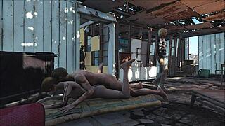 Sanctuary Fuck Scene in Fo4 with Hot Cartoon Brunette