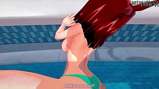 Anzu Mazaki Fucking Hard on the Pool 4 Yu-Gi-Oh Ahegao Step Bikini Tea Gardner Full Fantasyking3