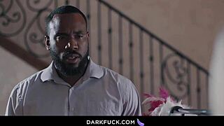 Hot blonde screams as first big black cock fucks her hard!