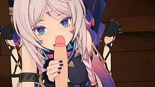 Citlali Delivers Wild Blowjob in Genshin Impact Fantasy
