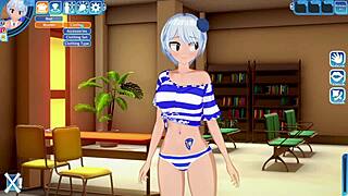 Yukino's first time in 3d hentai