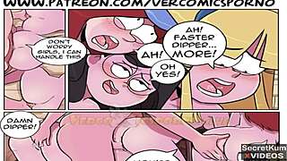 Gravity Falls next summer - Dipper’s outdoor cabin orgy with foursome reverse gangbang! Wow, what a wild night!