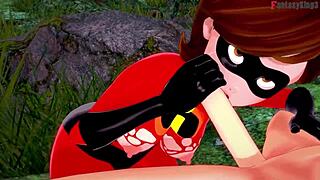 yo, wanna watch elastigirl bang hard on a secret mission? check the full incredibles movie now!