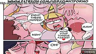 Gravity Falls příští léto - Dipperova venkovní chata orgie se čtyřkou reverzní gangbang! Wow, jaká divoká noc!