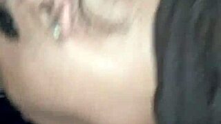 Sloppy Blowjob in Car Ends with Swallow