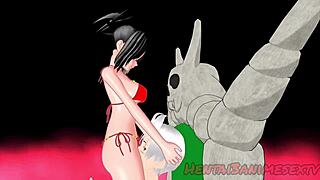 Dans hentai și sex cu stăpâna preferată în anime 3D