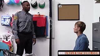 Blonde Jock's Ass Taken Doggystyle by BBC Police Officer