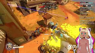 vtuber lewdneko gets spanked while playing overwatch!