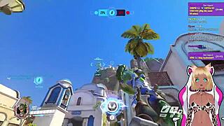 vtuber lewdneko gets spanked while playing overwatch!