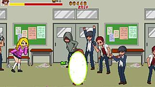 Hot teen gets gangbanged by classmates in wild hentai game