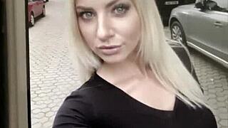 Horny Blonde Slut Fucks Passionately