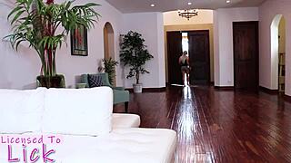 Harley jade licks ashley loves pussy in interracial muff diving