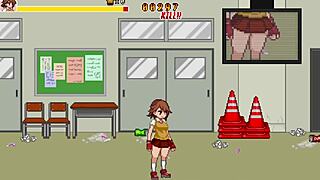 Hot teen gets gangbanged by classmates in wild hentai game