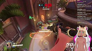 vtuber lewdneko gets spanked while playing overwatch!