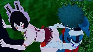 Shino Sosaki, Mandalay, Mei Hatsume, Izuku Midoriya in Wild My Hero Academia Hentai Sex