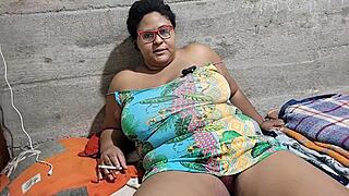 Amateur MILF with big natural tits gets cum on her ass and face, then squirts after creampie