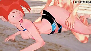 Grown Gwen Tennyson in Bikini Enjoys Beach Sex in 3D Ben10 Fantasy. Watch Full on FantasyKing3!