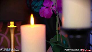 Jessica ryan gives first class blowjob and facial in lingerie.