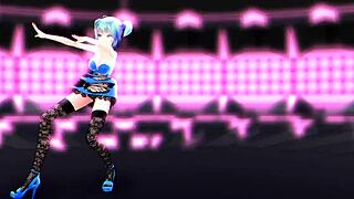 anime hatsune miku in suggestive hentai adventure