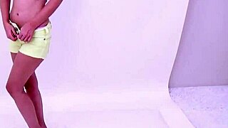 Blonde teen 18+ begs step-dad for cum on sofa