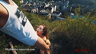 fucking mia bandini outdoors with cumshot on mouth