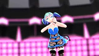 anime hatsune miku in suggestive hentai adventure