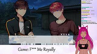 Vtuber Lewdneko plays F Me Royally part 1.