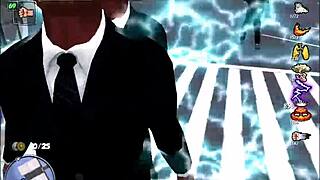 In Bonetown vacation, redhead rides new man's big cock in anal comedy episode.