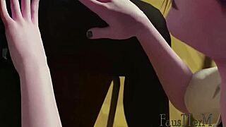 Raven After Class In Cartoon Classroom Setting