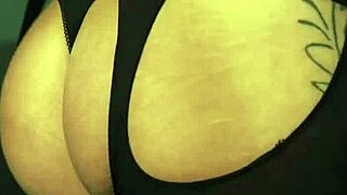 Cfnm babe slips into lingerie and poses seductively