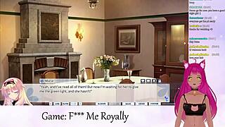 Vtuber Lewdneko plays F Me Royally part 1.