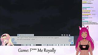 Vtuber Lewdneko plays F Me Royally part 1.