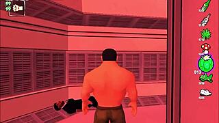 In Bonetown vacation, redhead rides new man's big cock in anal comedy episode.