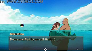 Hentai hra Ntr Rice Časť 6: Stretnutie kamošov na pláži