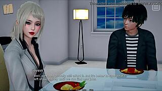 My bully turns into my lover in this erotic cartoon tale.