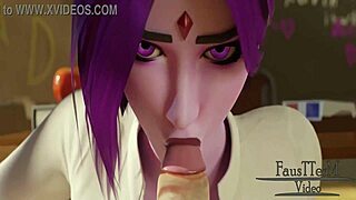 Raven After Class In Cartoon Classroom Setting