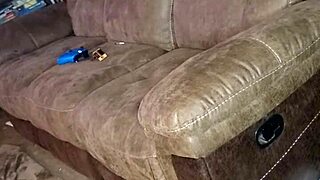Blow Job Action on Couch with Intense Rimjob Play