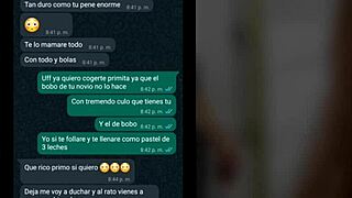 Moja rođaka se zagreje na WhatsApp-u i dolazi u moju sobu