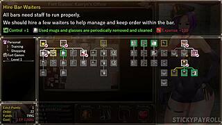 karryns prison guard explores new experiences in the hentai game part 3