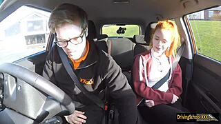 Redhead Ella Hughes Swallows Hot Cumload