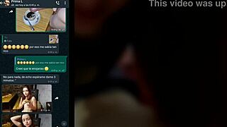 My cousin gets hot on WhatsApp and comes to my room