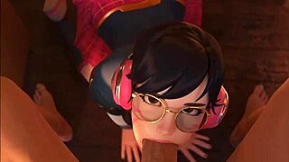 Overwatch SFM cumpilation 2 slams with wild 3D anime action