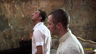 Two gorgeous ghosts make these guys happier than ever on the sofa.