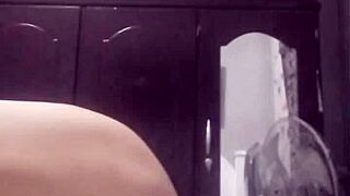 Solo mature woman's shaved pussy toy play and insertion