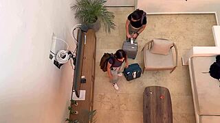 Hot Colombian Lesbians Lick And Grind On Vacation