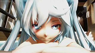 I Feel So Aroused Watching Miku Get Wet During Her Pool Photoshoot!