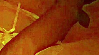 playing alone with huge dildo, squirting everywhere!